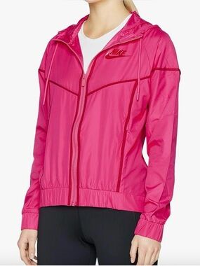 Nike Windrunner Pink Hooded Windbreaker Jacket - XL